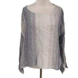 Ivan Grundahl Copenhagen Linen Striped Blouse Size 36 / 4